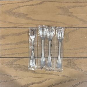 4 Elegant Silver Fork Set